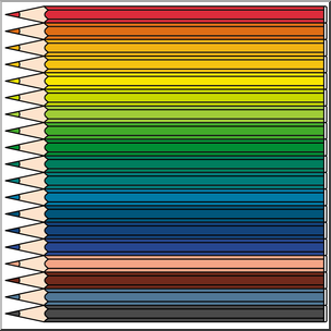 Clip Art: Colored Pencils