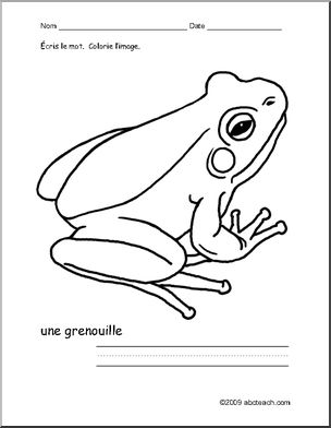French: Colorie/Ãˆcris–grenouille