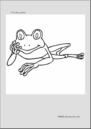 Coloring Page: Tree Frogs