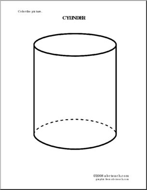 Cylinder Coloring Page