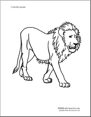 Coloring Page: Lion