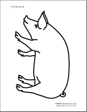 Coloring Page: Pig 2