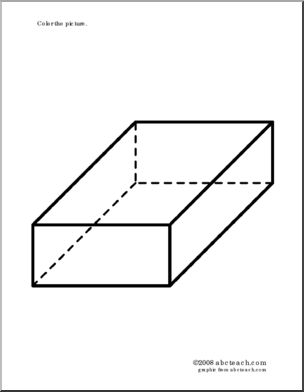 Coloring Page: Rectangular Solid