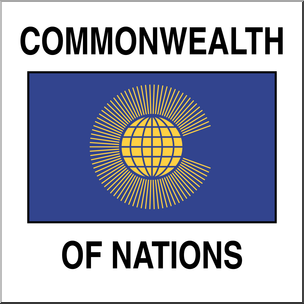 Clip Art: Flags: Commonwealth of Nations Color