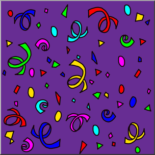 Clip Art: New Year Confetti Color 2