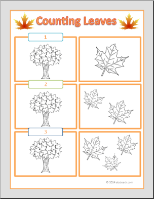 Flashcards: Counting Leaves