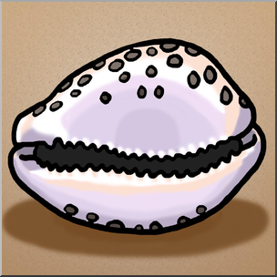 Clip Art: Seashells: Cowrie Shell Color