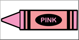 Clip Art: Crayon Pink Color