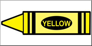 Clip Art: Crayon Yellow Color