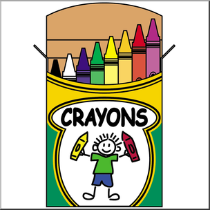 Clip Art: Crayon Box Color