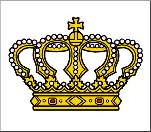 Clip Art: Medieval History: Crown Color 2