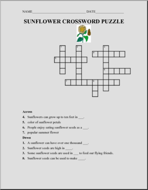 Crossword: Sunflower