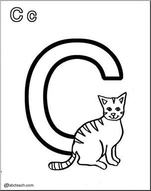 Coloring Page: Alphabet- C