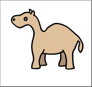 Clip Art: Cute Camel Color