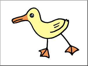 Clip Art: Cute Duck Color
