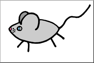 Clip Art: Cute Mouse Color