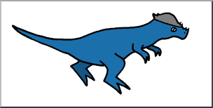 Clip Art: Cute Dinos Pachycephalosaurus Color