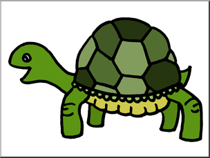 Clip Art: Cute Turtle Color