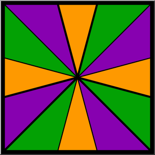 Clip Art: Color Wheels: Color Wheel 2 Secondary Color