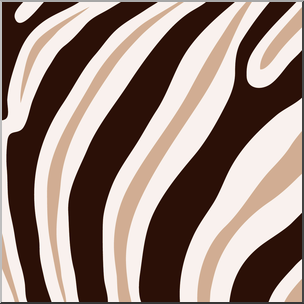 Clip Art: Animal Patterns: Damara Zebra Color