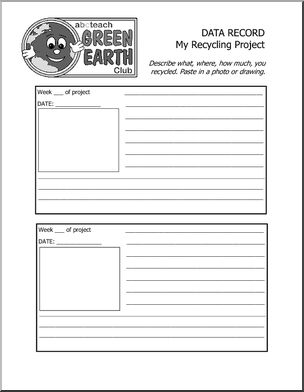 Learning Clubs: Green Earth Data Record (upper elem/middle)