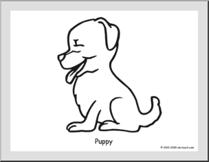 Coloring Page: Dog 3