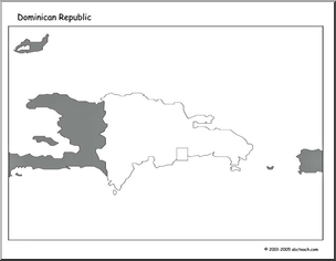 Map:  Dominican Republic