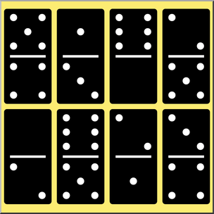 Clip Art: Dominos 2 Color
