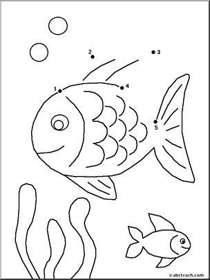 Dot to Dot: Fish (to 5)