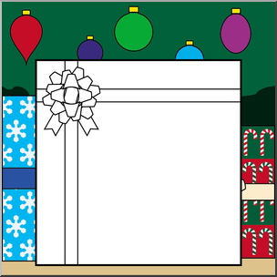 Clip Art: DYO Christmas Paper Color