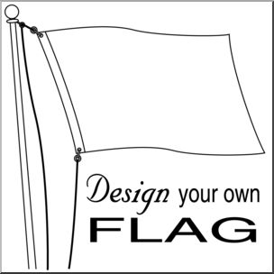 Clip Art: DYO Flag B&W
