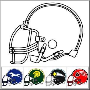 Clip Art: DYO Football Helmet Color
