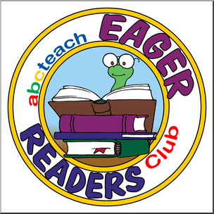 Clip Art: Eager Readers Club Logo 2 Color