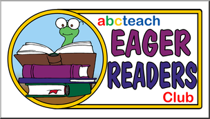 Clip Art: Eager Readers Club Logo 1 Color