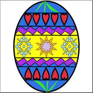 Clip Art: Easter Egg 2 Color