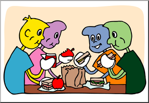 Clip Art: Cartoon School Scene: Classroom 06 Color