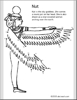 Coloring Page: Egypt – Nut