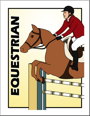 Clip Art: Equestrian Color