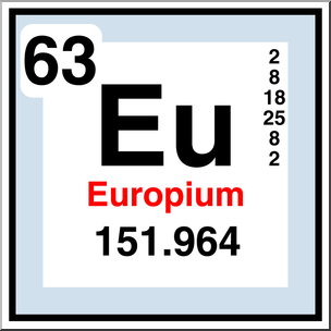 Clip Art: Elements: Europium Color