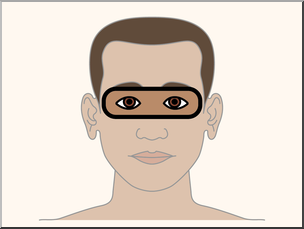 Clip Art: Parts of the Body: Eyes Color Unlabeled
