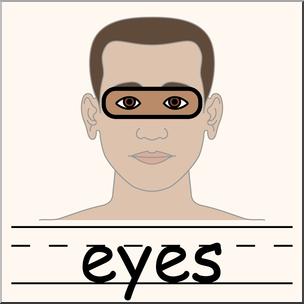 Clip Art: Parts of the Body: Eyes Color