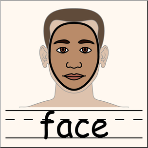 Clip Art: Parts of the Body: Face Color