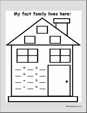 Fact Families (primary) Worksheet