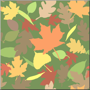 Clip Art: Tile Pattern: Fall Color 50 %