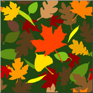 Clip Art: Tile Pattern: Fall Color 100% Low Resolution