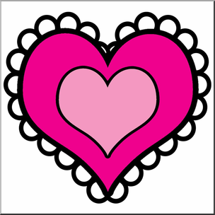 Clip Art: Fancy Heart Color