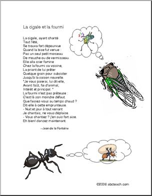 French: La cigale et la fourmi
