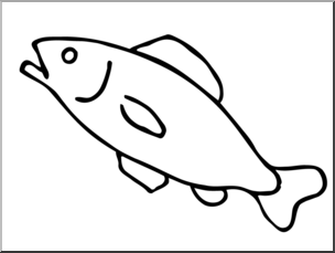 Clip Art: Fish B&W