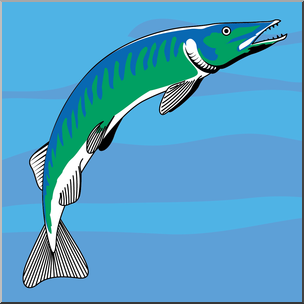 Clip Art: Freshwater Fish: Pike Color