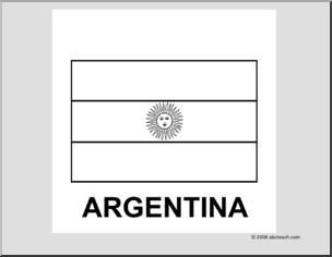 Flag: Argentina (b/w)